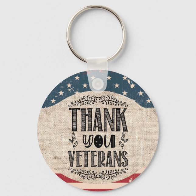 Llavero Gracias Veterans Keychain (Anverso)