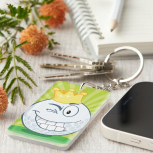 Llavero Graciosa Bola De Golf King Of Golfing