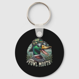 Llavero Graciosa camiseta de cazador de pato lanza cacería