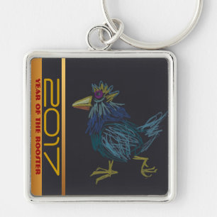 Llavero Graciosa Cockerel Chino Año de gallos Zodiac KeyC