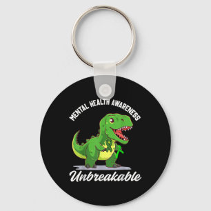 Llavero Graciosa conciencia de la salud mental Dinosaurio