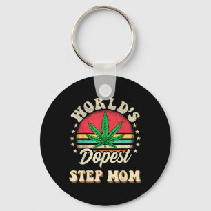Llavero Graciosa Mamá De Weed Vintage Sunset Worlds St Ste