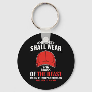 Llavero Graciosa Marca Anti Trump De La Beast Red Gorra Li