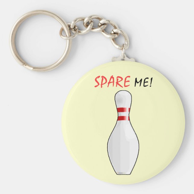 Llavero Graciosa Novedad del equipo de bolos o soplo (Frente)