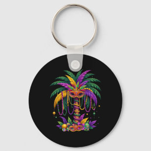 Llavero Graciosa Palmera Y Colas Tropa De Hawai Mardi Gras