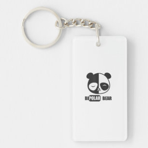 Llavero Graciosa Pintura De Oso Polar Para Amante Animal