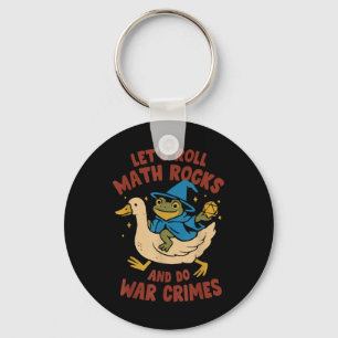 Llavero Graciosa Rana Goose Let 's Roll Math Rocks and