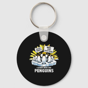 Llavero Graciosa resistencia a la protesta de los pingüino