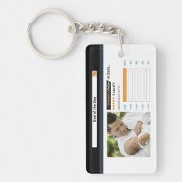 Llavero Graciosa y moderna foto de papá de 5 estrellas