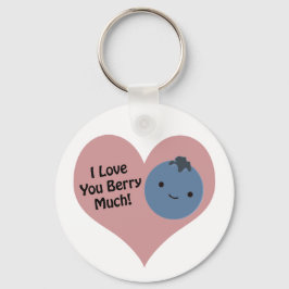 Llavero Graciosamente te amo Berry Mucho Cute Kawaii Blueb