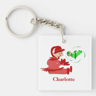 Llavero Graciosas figuras de juego de madera