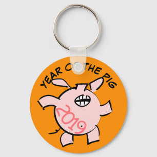 Llavero Gracioso 5 Personalizados Ilustracion Año Cerdo 20