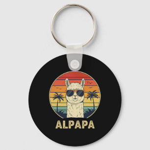 Llavero Gracioso Alpaca Dad Regalos Retro Alpapa Design Fo