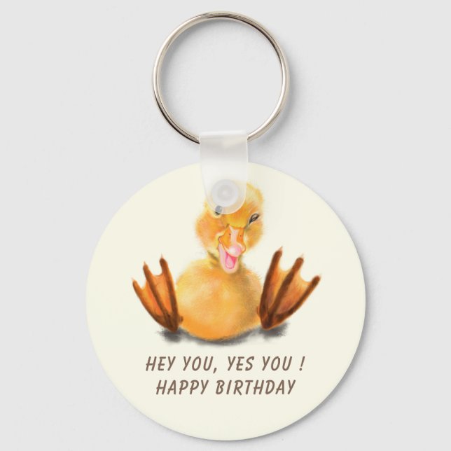 Llavero Gracioso Basura Winling de la cadena de cumpleaños (Anverso)