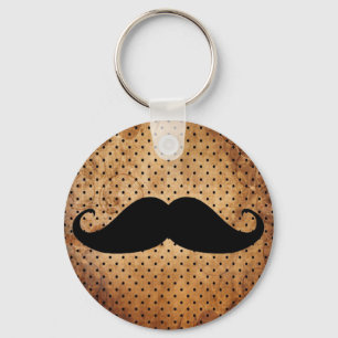 Llavero Gracioso bigote negro