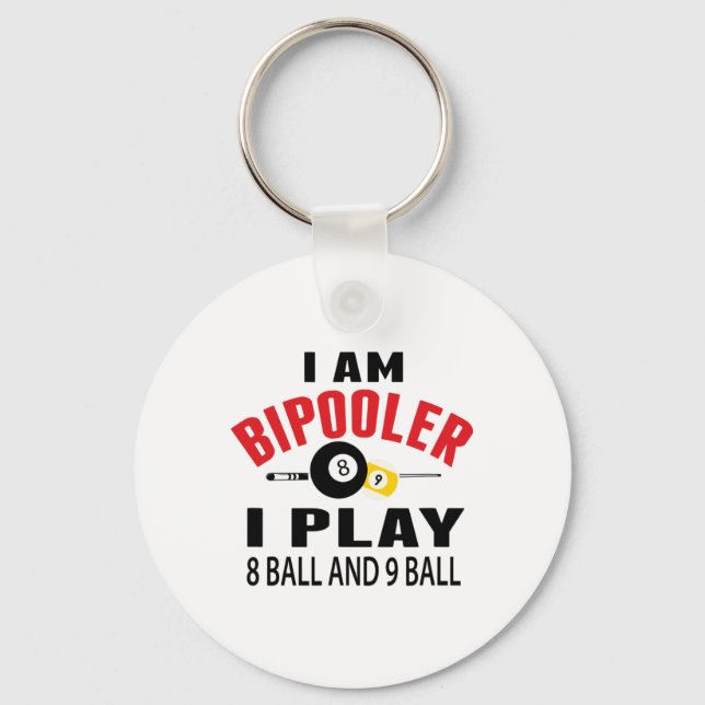 Llavero Gracioso Billiards Pool Player Regalo Yo Juego Bil (Anverso)