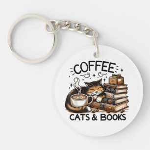 Llavero Gracioso Café Café Los Libros De Idea De Regalo A 