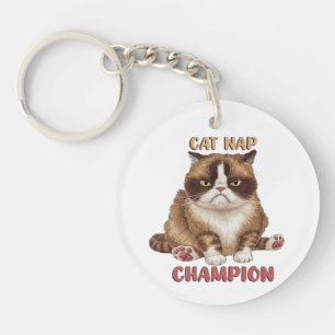 Llavero Gracioso campeón de natación para gato