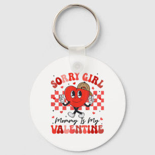 Llavero Gracioso Corazón Groovy Lo Siento Chica Mamá Es Mi