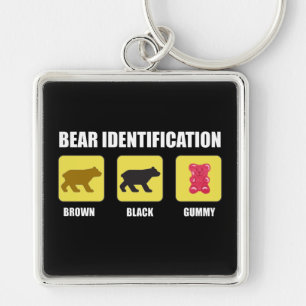 Llavero Gracioso de identificación del oso