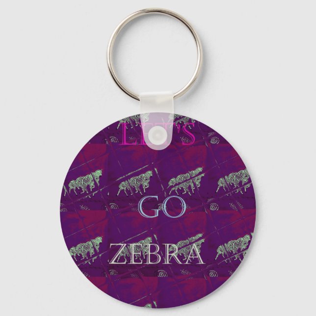 Llavero Gracioso deja ir Zebra Hakuna Matata motivo Design (Anverso)