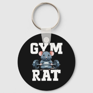 Llavero Gracioso Deporte Gimnasio Rat Fitness Bodybuilding