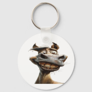 Llavero Gracioso diseño de arte burro