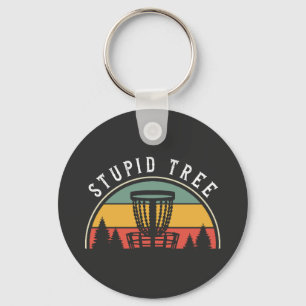 Llavero Gracioso Disk Golf Lover Stupid Tree