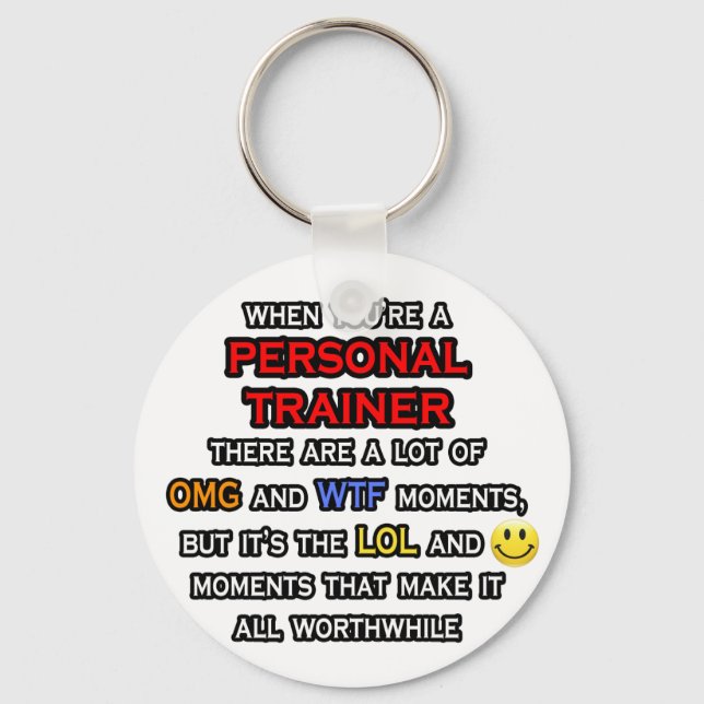 Llavero Gracioso entrenador personal... OMG WTF LOL (Anverso)