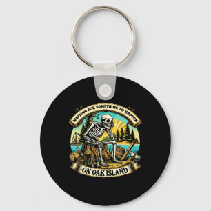 Llavero Gracioso Esqueleto Esperando Algo Que Ocurra En Ro