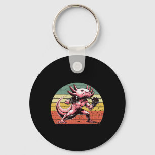Llavero Gracioso Estilo Vintage Boxeo Axolotl Caja Grande