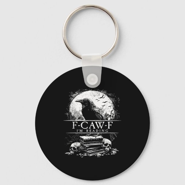 Llavero Gracioso F-caw-f Books Skulls Gothic (Anverso)