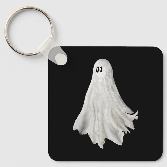 Llavero Gracioso Fantasma Del Pasado Dibujo De Halloween (Anverso)