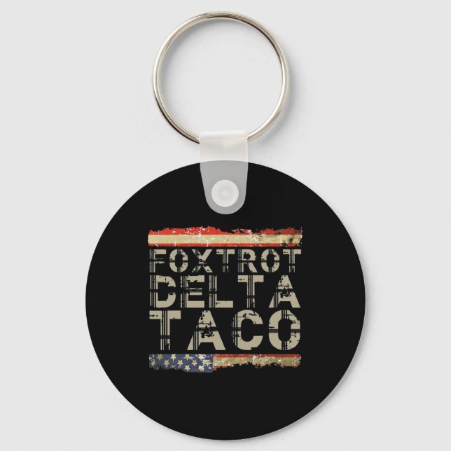 Llavero Gracioso Foxtrot Delta Taco3 (Anverso)