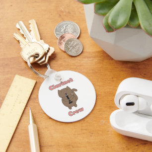 Llavero Gracioso gato del equipo de Clarinet