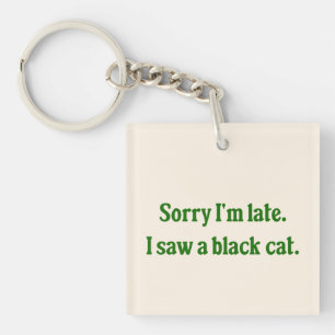 Llavero Gracioso gato negro