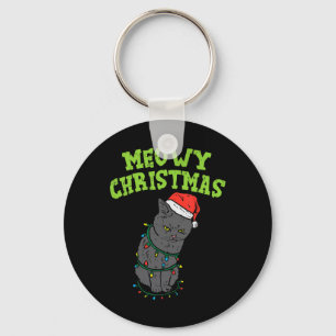 Llavero Gracioso gato negro Navidades miowy Graciosos gato