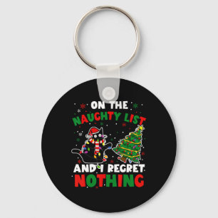 Llavero Gracioso gato negro travieso Navidades navideñas m