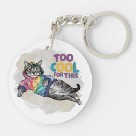 Llavero Gracioso gato para Guay para esto