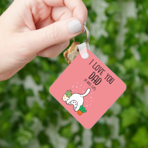 Llavero Gracioso Gato Que Te Amo Papá Mucho