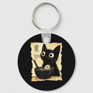 Llavero Gracioso gato Ramen Tee japonés Kawaii Anime