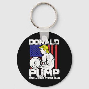 Llavero Gracioso gimnasio de Levantamiento de Peso Donald