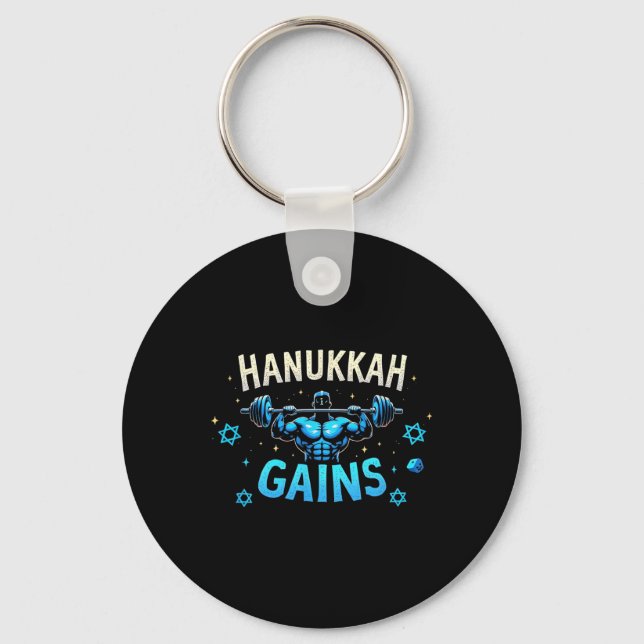 Llavero Gracioso gimnasio judío Hanukkah Hanukkah Gana (Anverso)