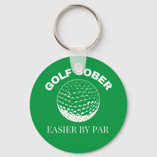 Llavero Gracioso Golf Sober Más Fácil Por Par Golfing Quit