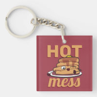Gracioso Hot Mess Cute Pancakes Flapjacks Maple Sy