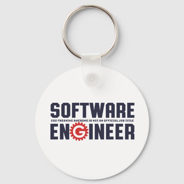 Llavero Gracioso ingeniero de software Humor Engineering M (Anverso)