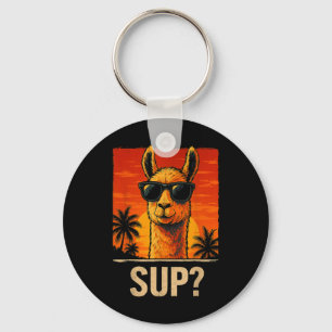 Llavero Gracioso Llama Sup Meme Sunset Beach Guay Hombres