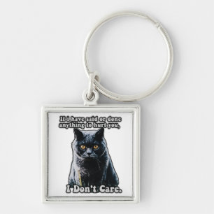 Llavero Gracioso meme de gato lindo para los amantes de lo