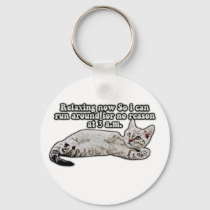 Llavero Gracioso meme de gatos enojados para los propietar