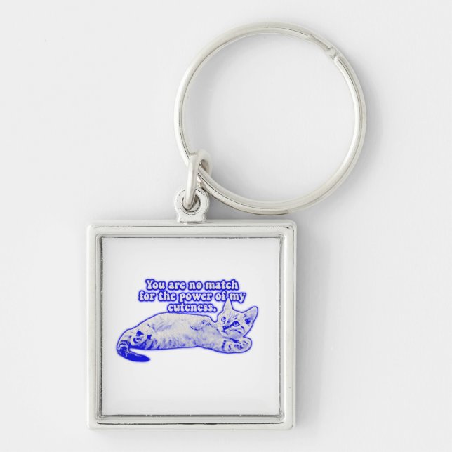 Llavero Gracioso meme de gatos gruñón para los amantes de  (Frente)